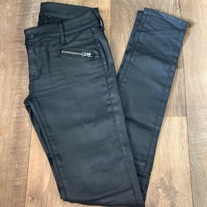 Ralph Lauren denim and supply Faux leather jeans